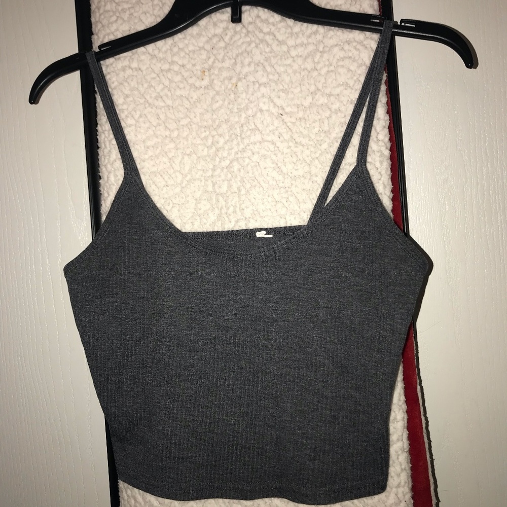 Gray PacSun Crop Tank